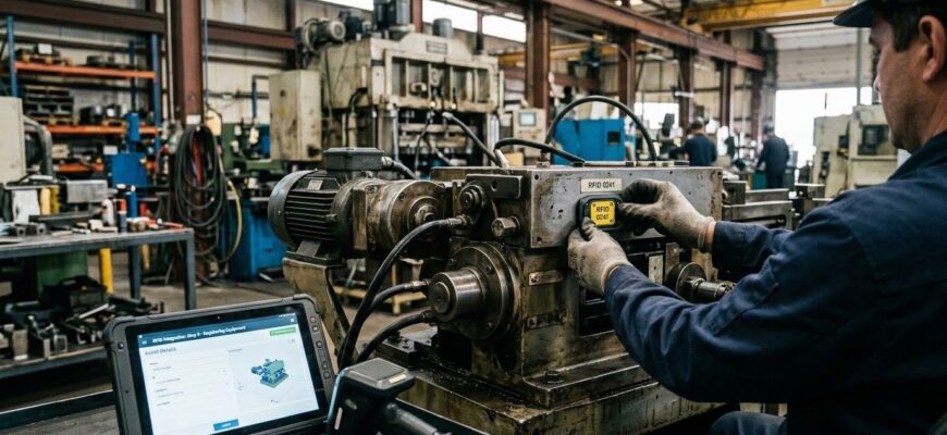 Как интегрировать RFID-метки в систему учёта оборудования на заводе — пошагово, без воды